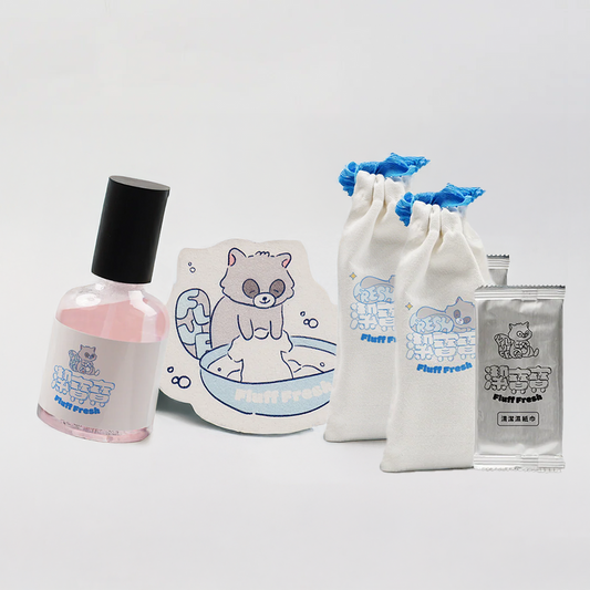 三寶清潔組｜清潔噴霧+木漿海綿+清潔濕紙巾(10入／獨立包裝)2組